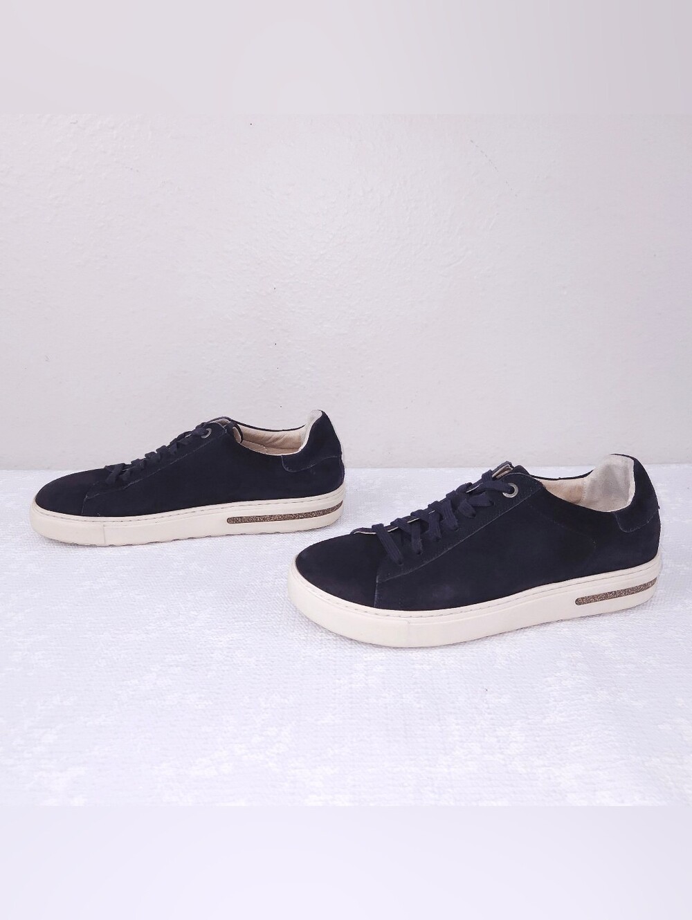 BIRKENSTOCK Bend Low Sneaker Midnight Navy Blue Suede Lace-Up Flats